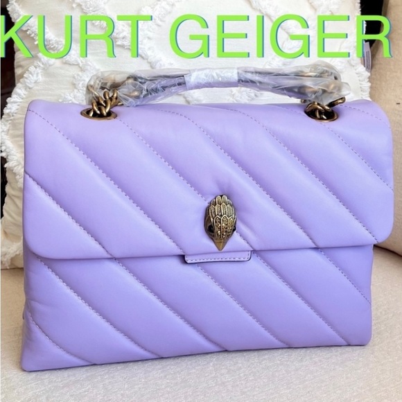 Kurt Geiger Handbags - KURT GEIGER SoHo Shoulder Bag  LILAC PURPLE large new with tag
